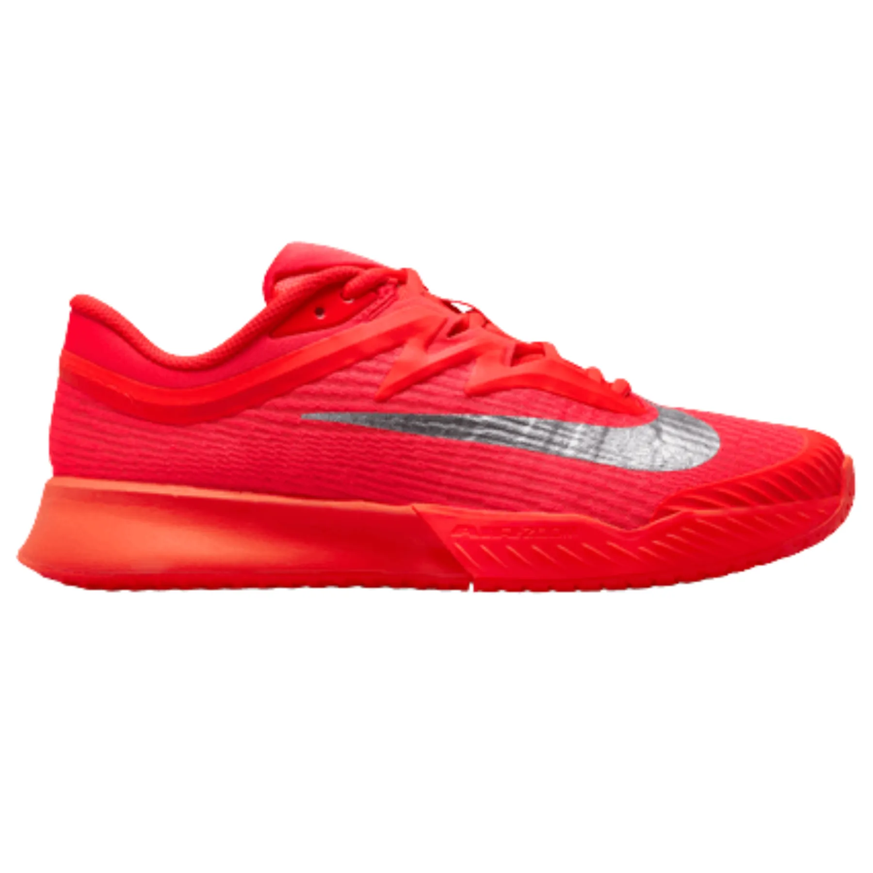 Nike Zoom Vapor Pro 3 Premium Womens Hard Court Tennis Shoes - Bright Crimson/Metallic Silver Teen Athletes Athletic Appeal