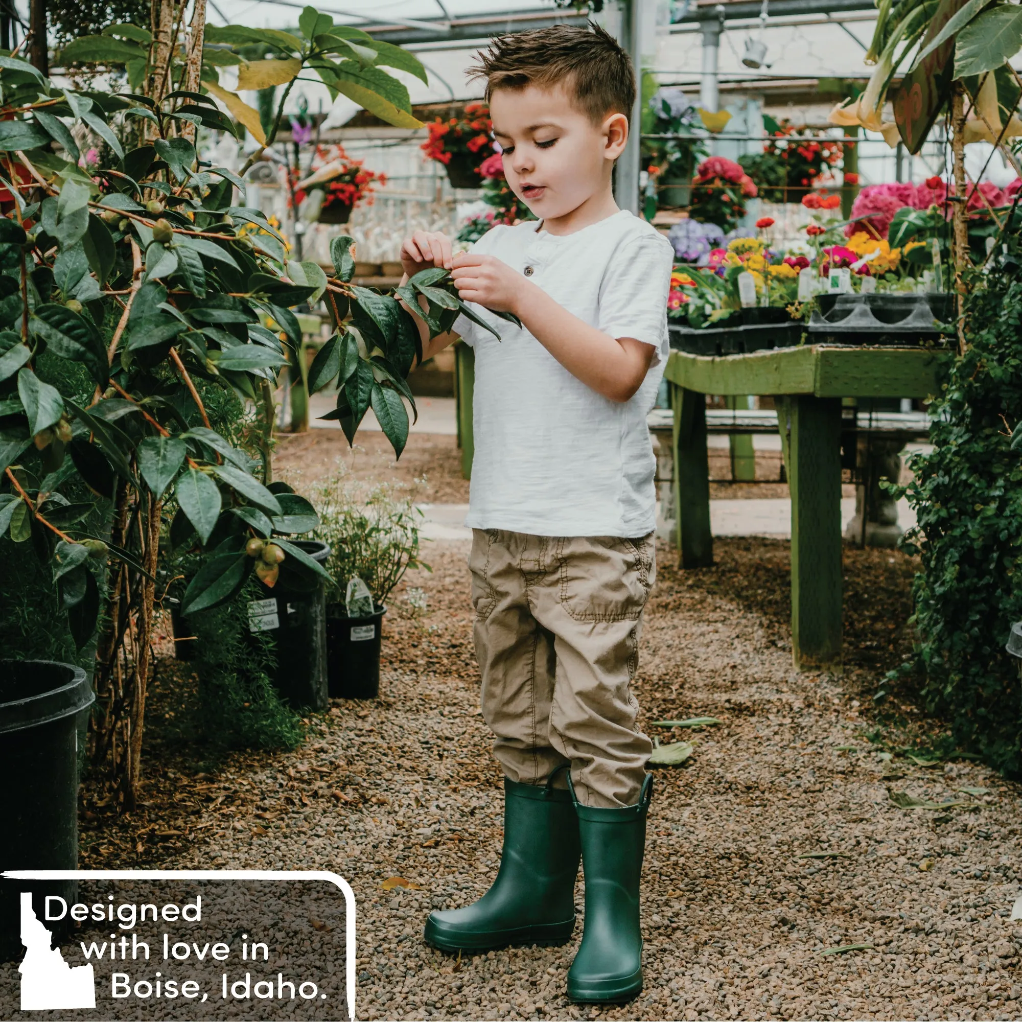 Outdoor Fun Leap Frog Green Matte Rain Boots