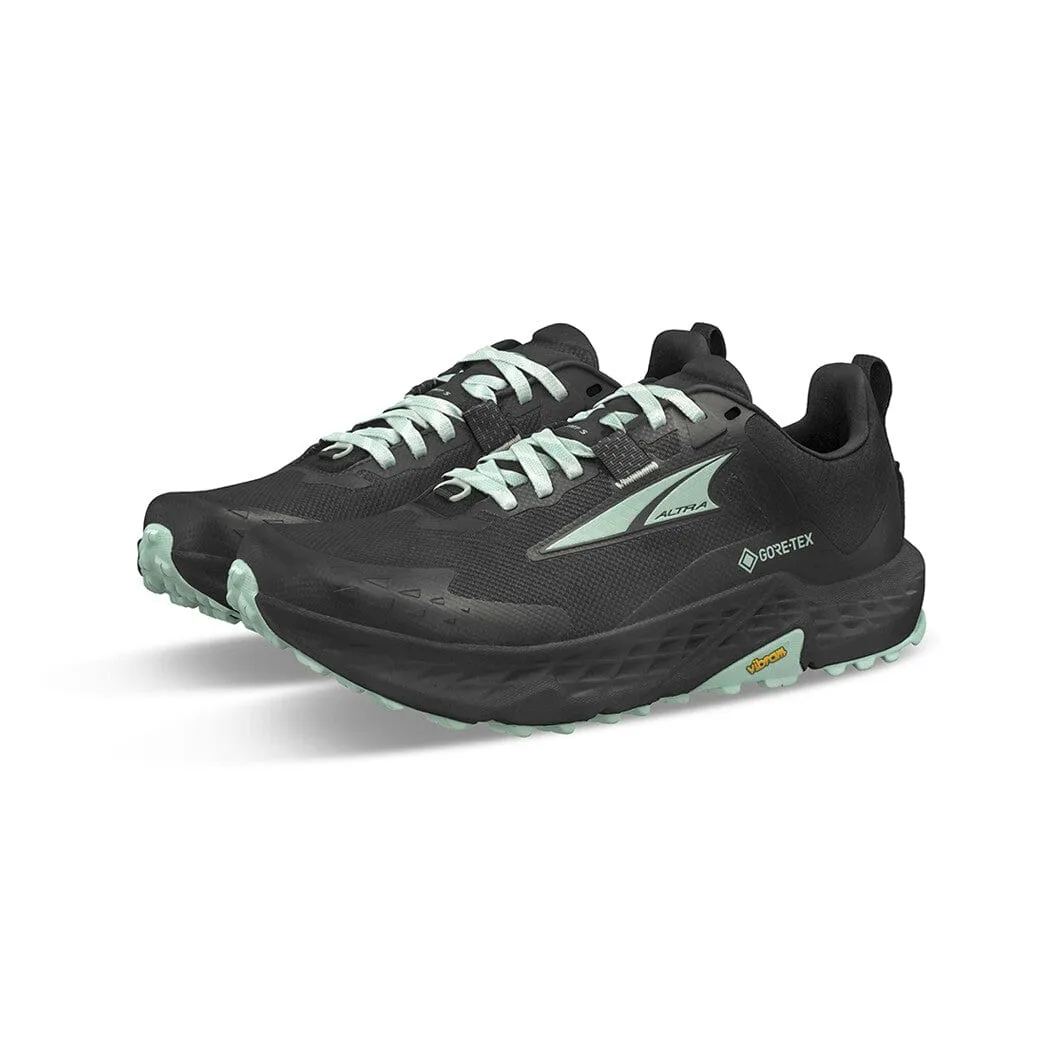 packable Altra Timp 5 GTX Women's Trail Running Shoes in Black AW24