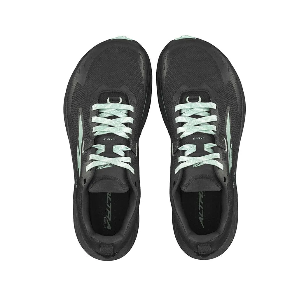 light - weight sole shoes fabric running shoes Altra Timp 5 GTX Women's Trail Running Shoes in Black AW24