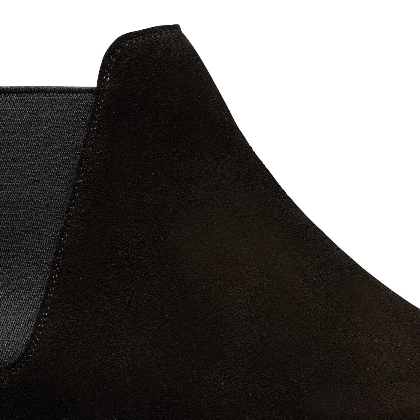 Dark Tone Soft Soles Chelsea 8 Black Suede