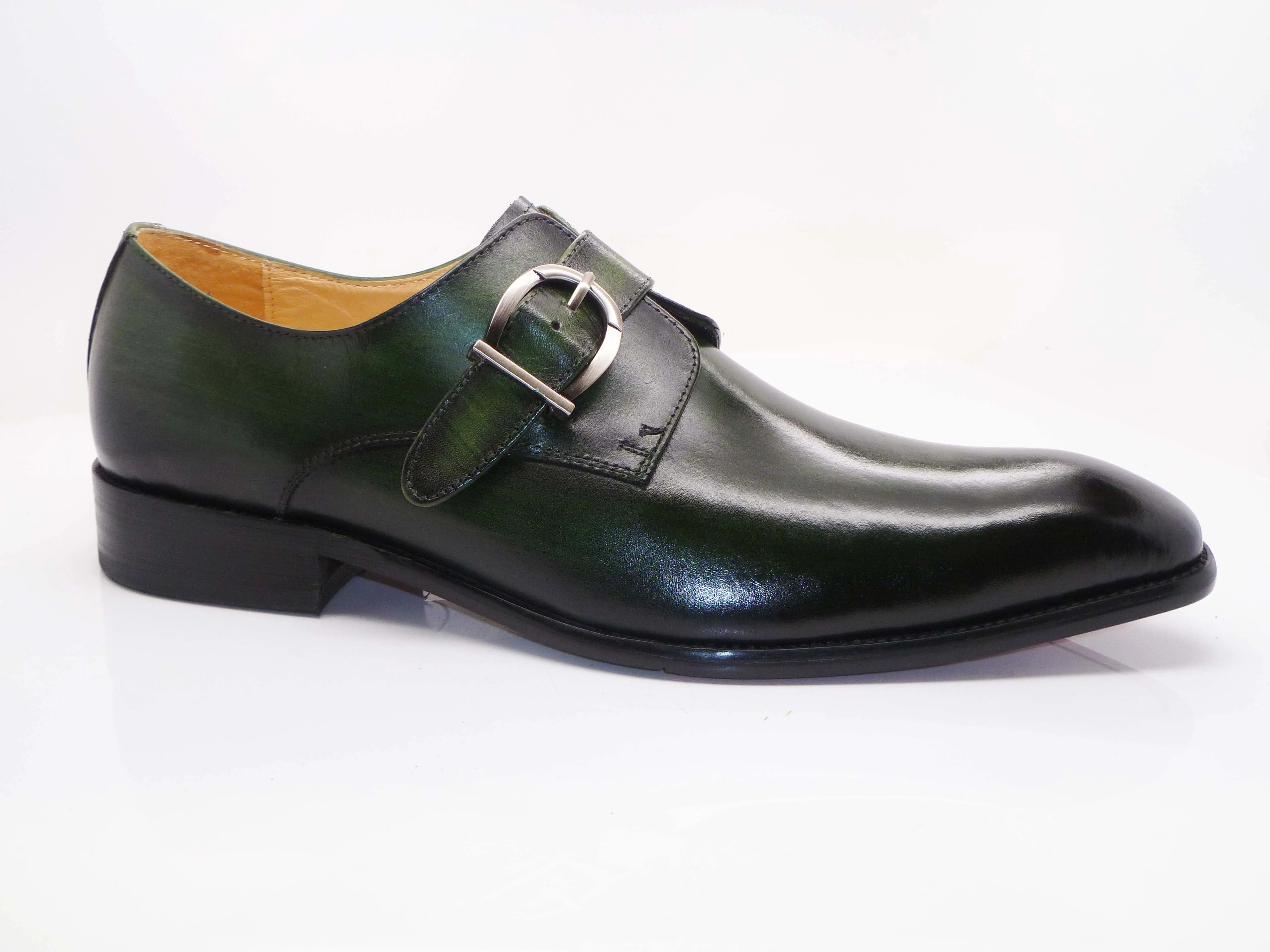 Special Event Fast Shade Calfskin Monkstrap Olive