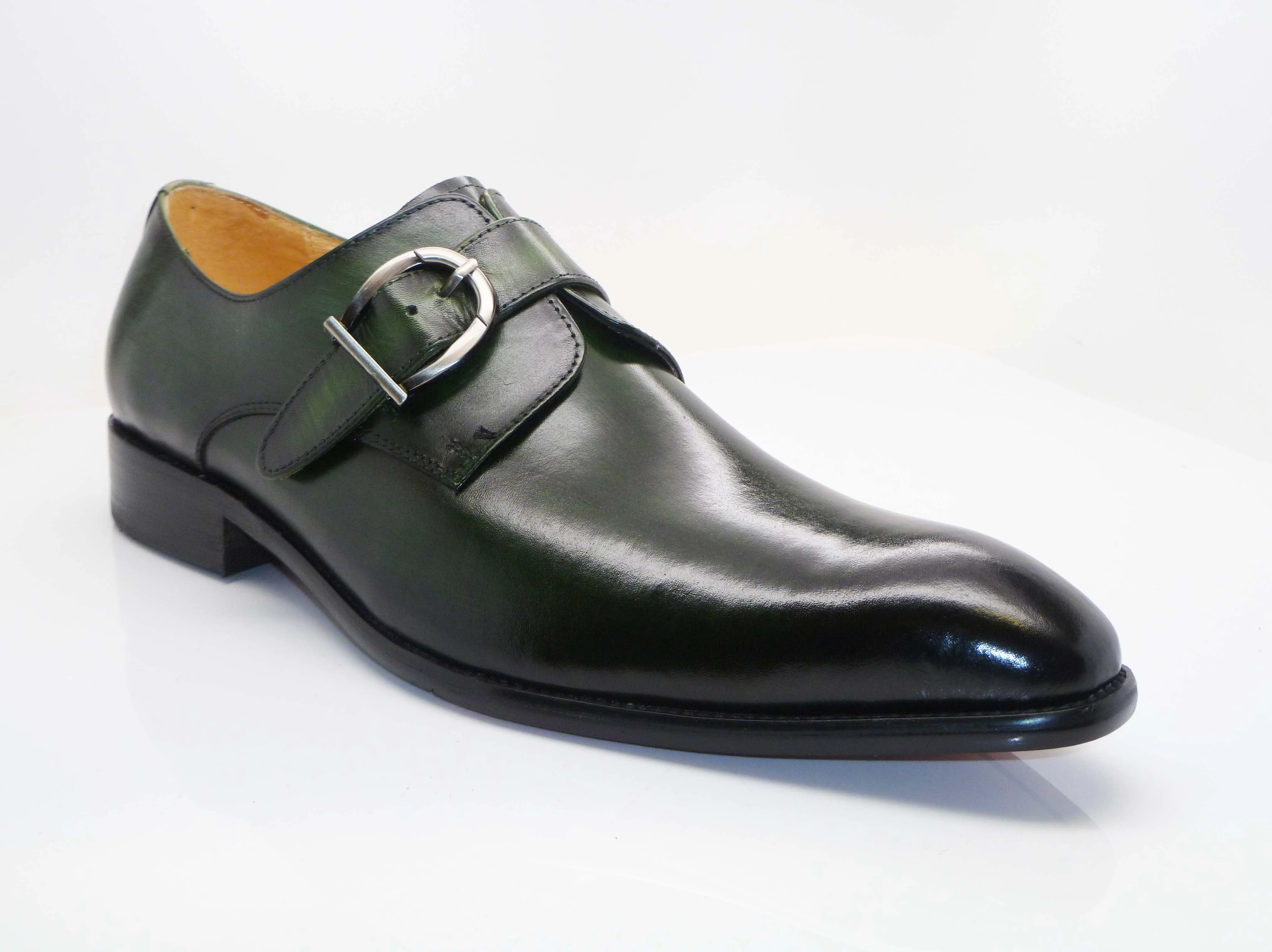 Calfskin Monkstrap Olive Understated Always Shade