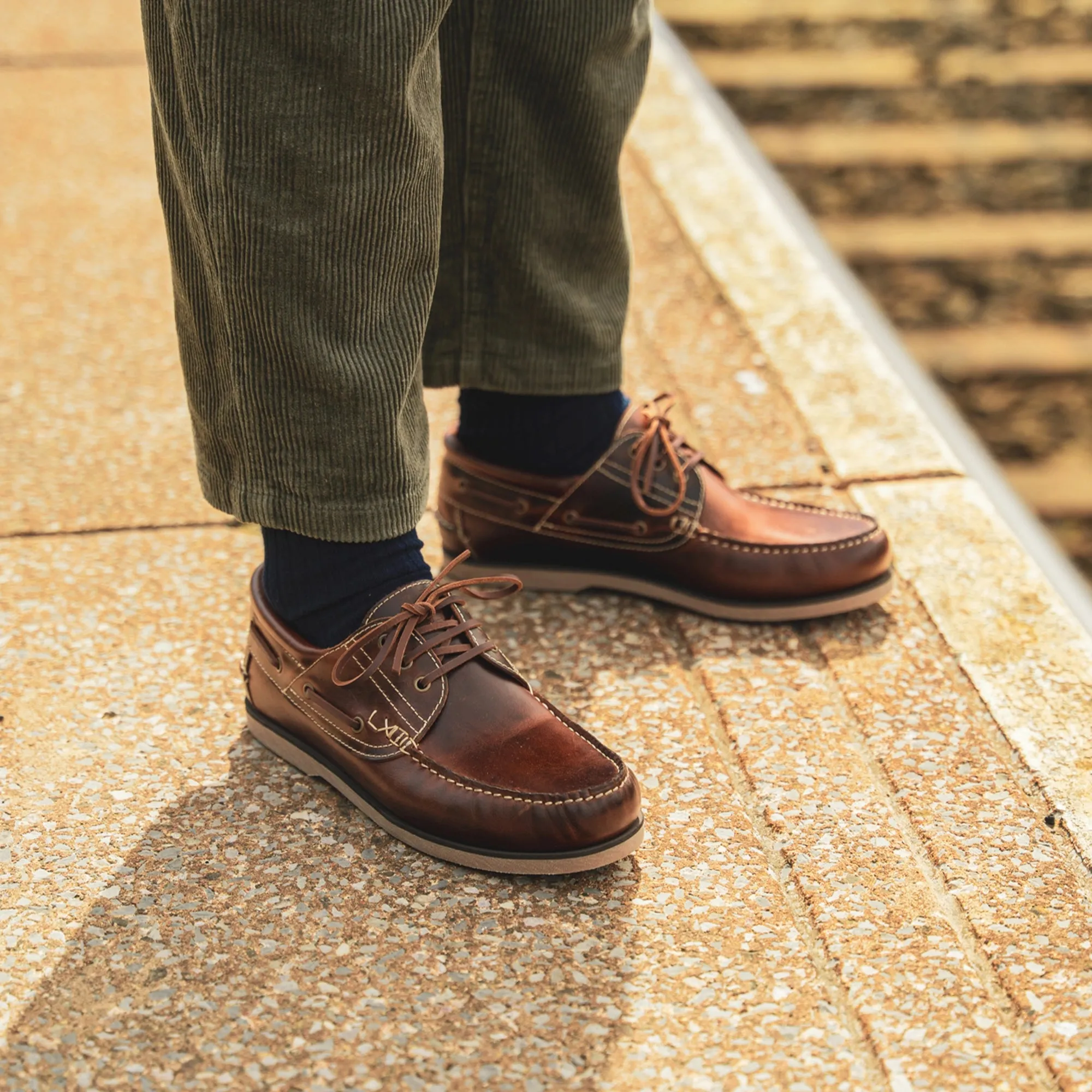 EARBY // COGNAC Lace Up Stylish Design