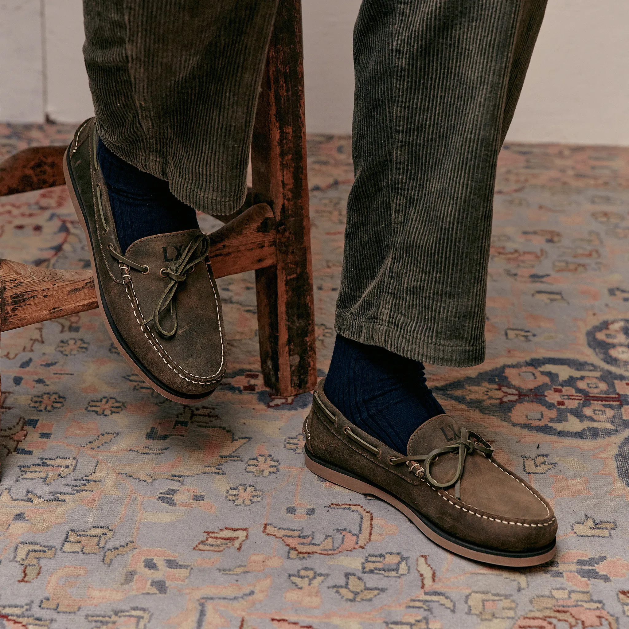 Smart Leather Comfortable Wear FARNDON // KHAKI