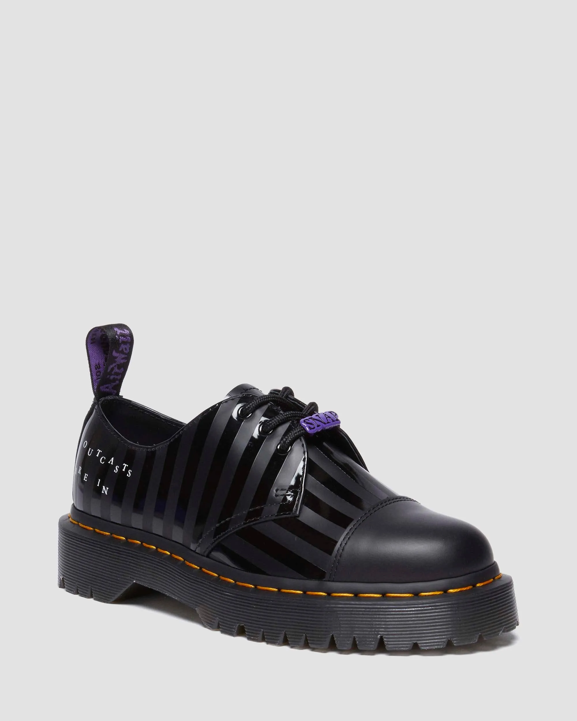 Slip On Wednesday 1461 Bex Smooth Leather Oxford Platform Shoes