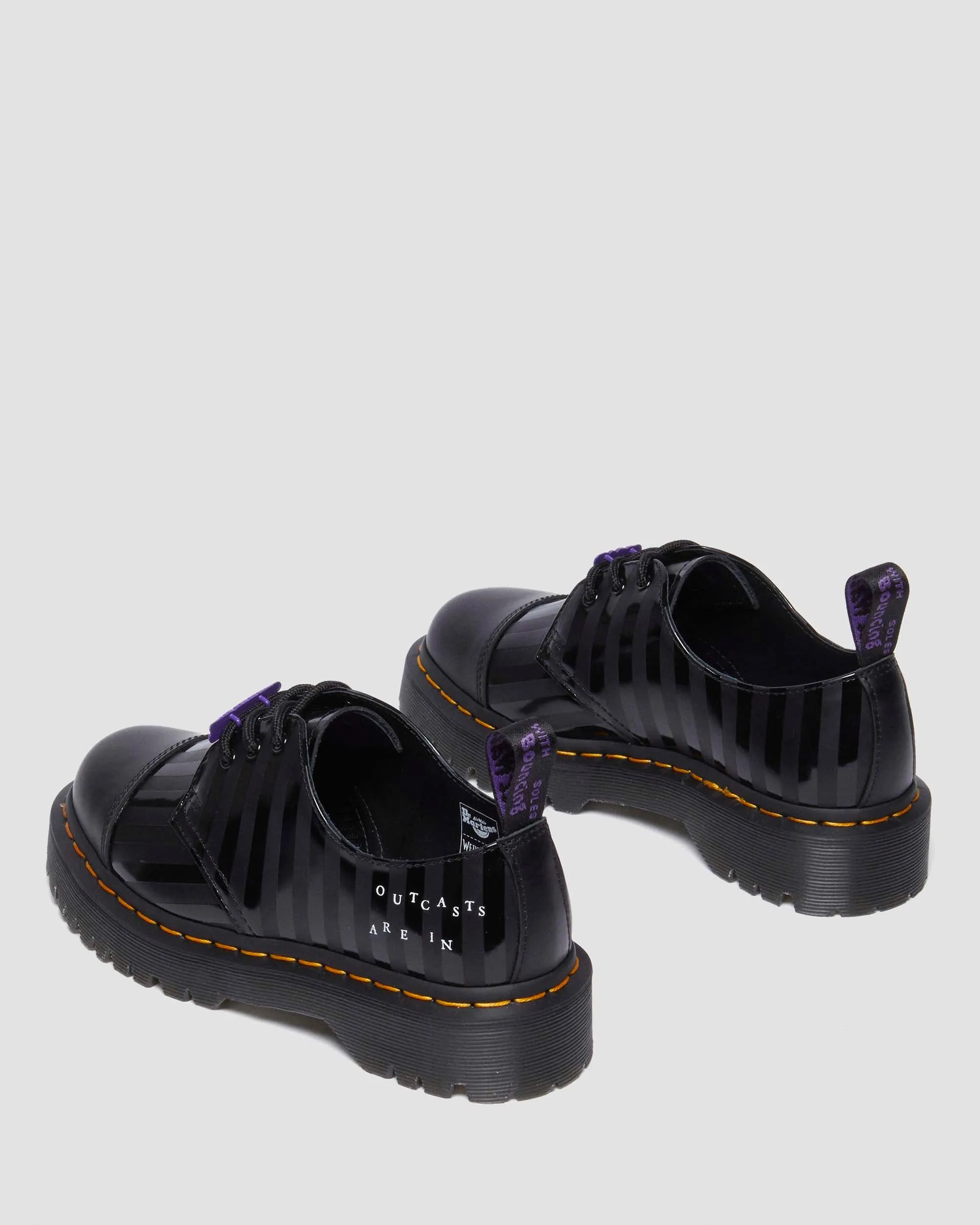 Sophisticated Look Wednesday 1461 Bex Smooth Leather Oxford Platform Shoes