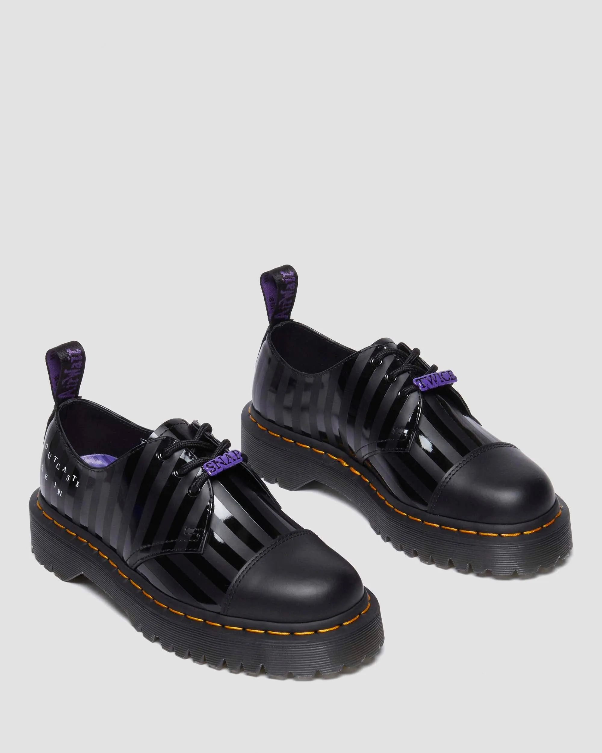 Classic Look Shoes Fashion Forward Wednesday 1461 Bex Smooth Leather Oxford Platform Shoes