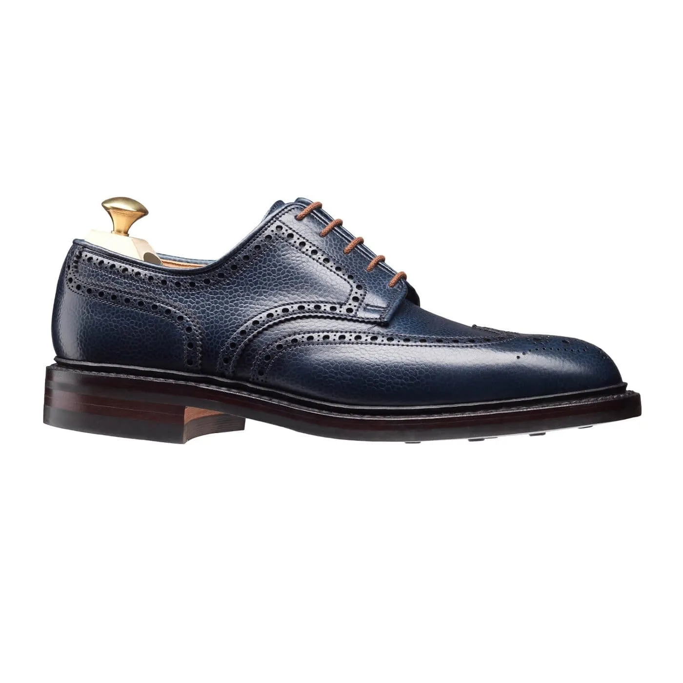 Pembroke Navy Scotch Country Grain Smooth Professional Look Easy Fit