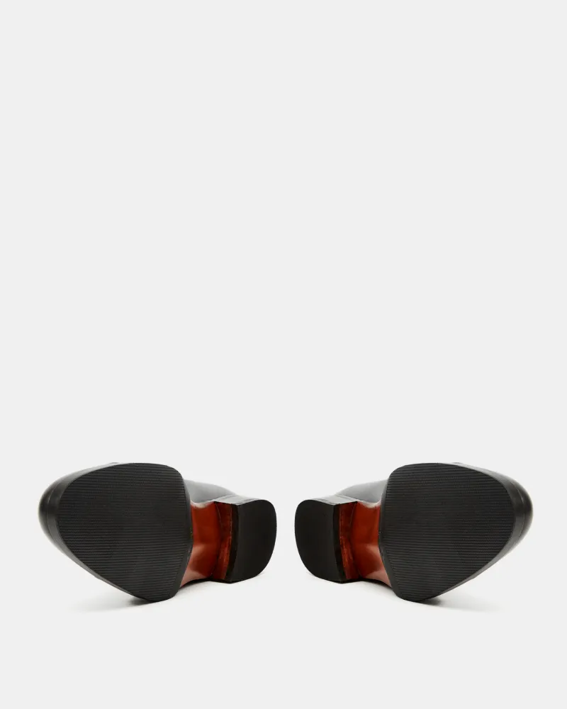 Special Shade Black Double Monk Strap Dress Shoe with Rubber Half Soles