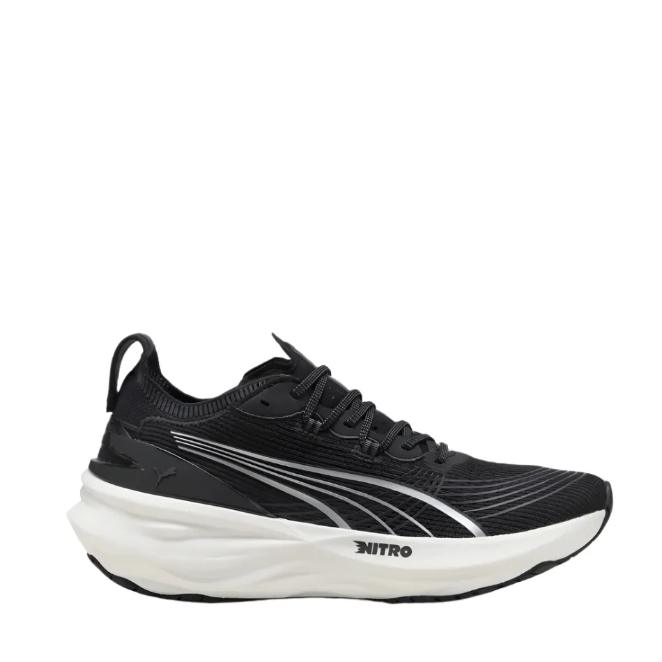 lightweight insole shoes arch - support - system - stability shoes Puma Men's ForeverRun NITRO 2 Running Shoes in PUMA Black/PUMA White SS25