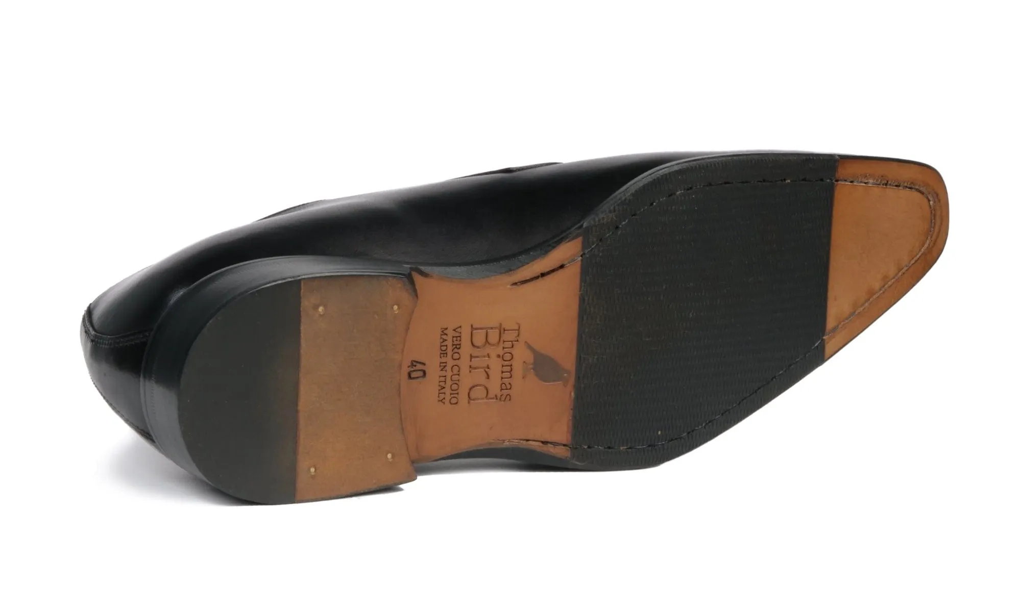 Sturdy Construction Rich Tone Buckingham Derby Blucher Black