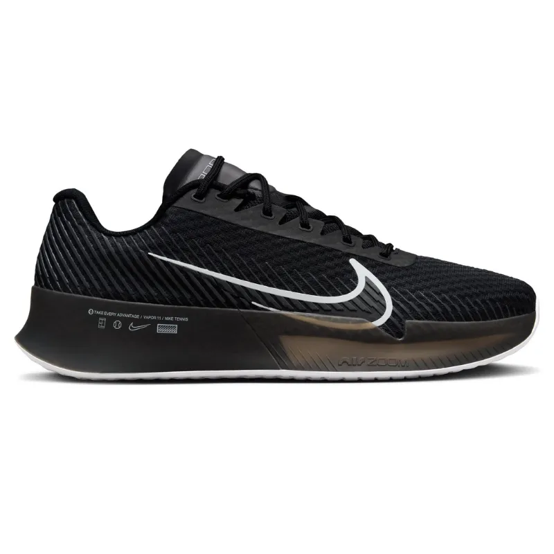 Everyday Gear Shock absorption Nike Court Air Zoom Vapor 11 Men Hard Court Tennis Shoes - Black/White-Anchrite