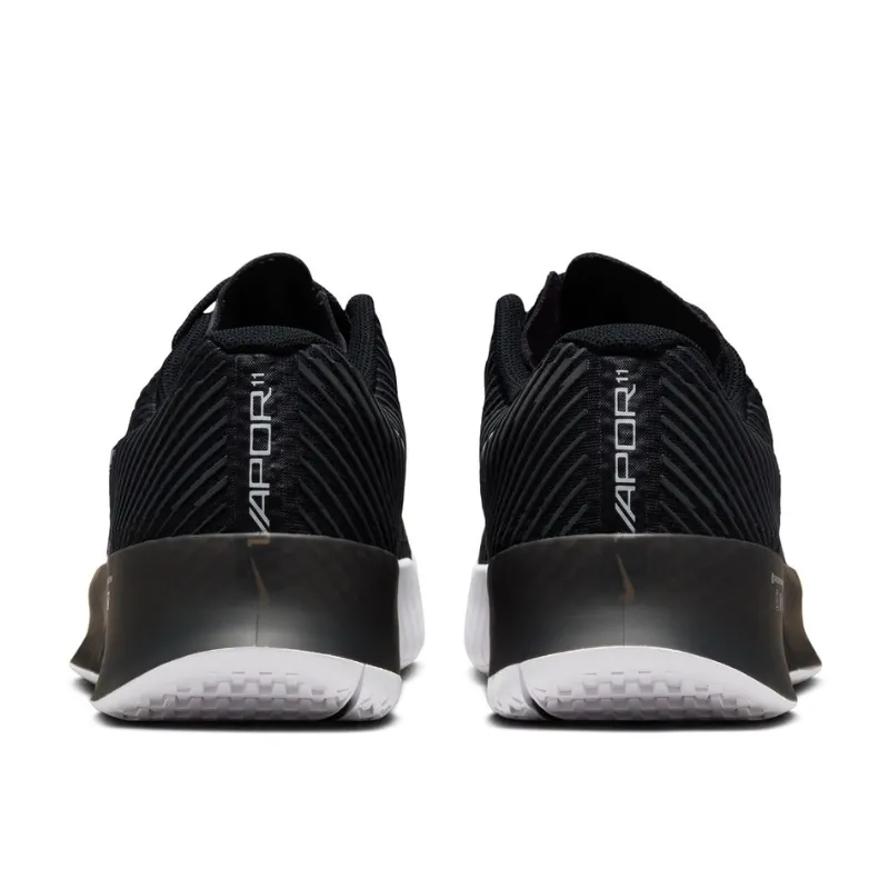 Nike Court Air Zoom Vapor 11 Men Hard Court Tennis Shoes - Black/White-Anchrite Flat Grip