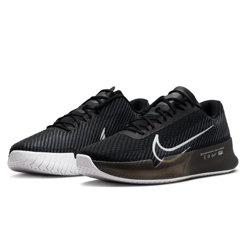 Outdoor Fitness Flat Grip Nike Court Air Zoom Vapor 11 Men Hard Court Tennis Shoes - Black/White-Anchrite