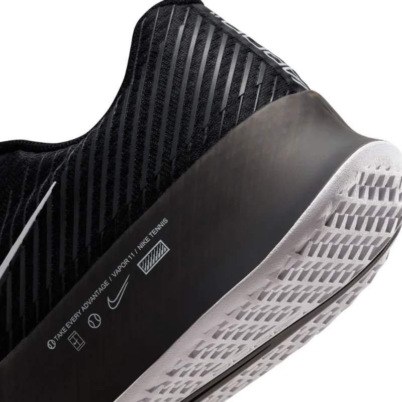 Nike Court Air Zoom Vapor 11 Men Hard Court Tennis Shoes - Black/White-Anchrite Air Flow Memory Foam
