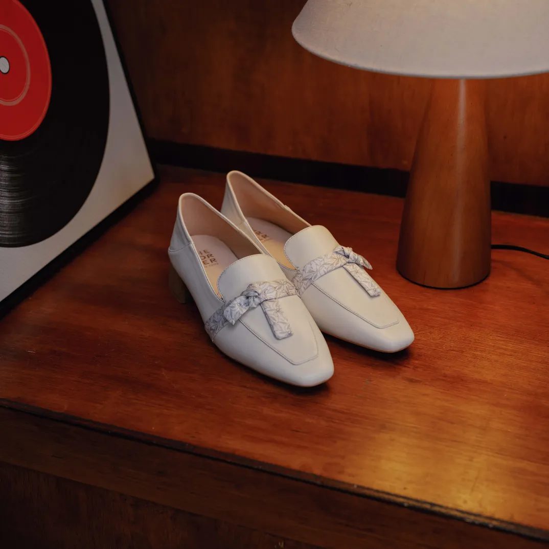 Kenni Ribbon Loafers - Beige (BEI) Relaxed Walking Footwear