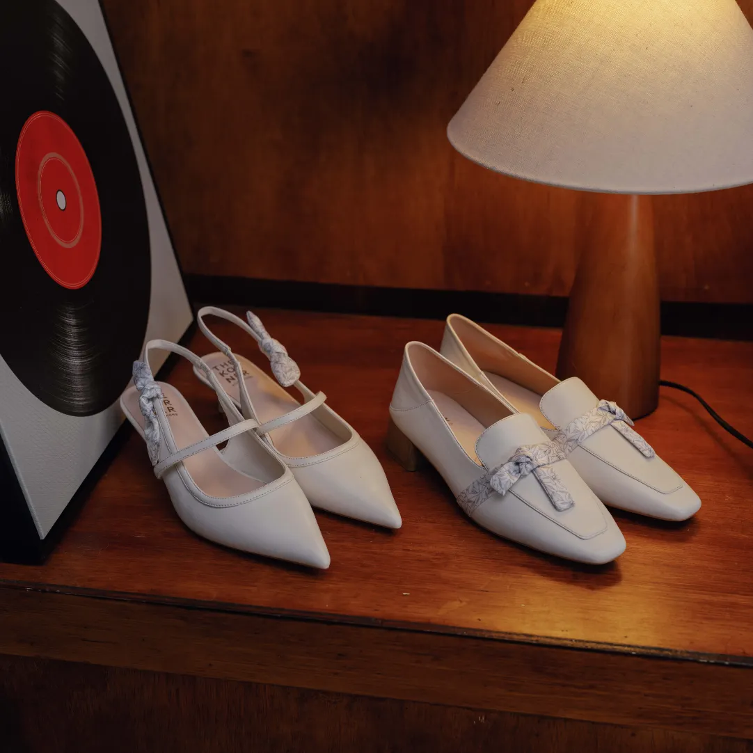 Sleek Design Slip Resistant Kenni Ribbon Loafers - Beige (BEI)