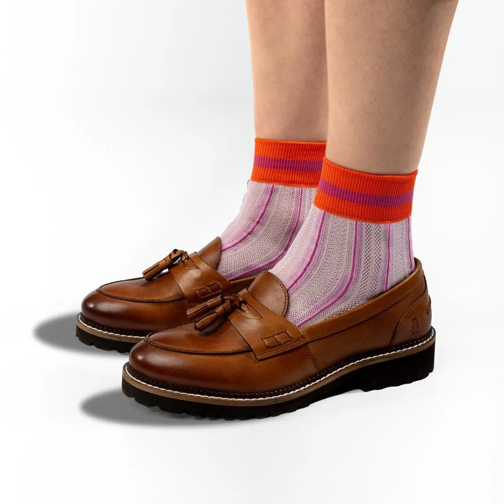 Anti Odor Tan Ginny Tassel Loafers