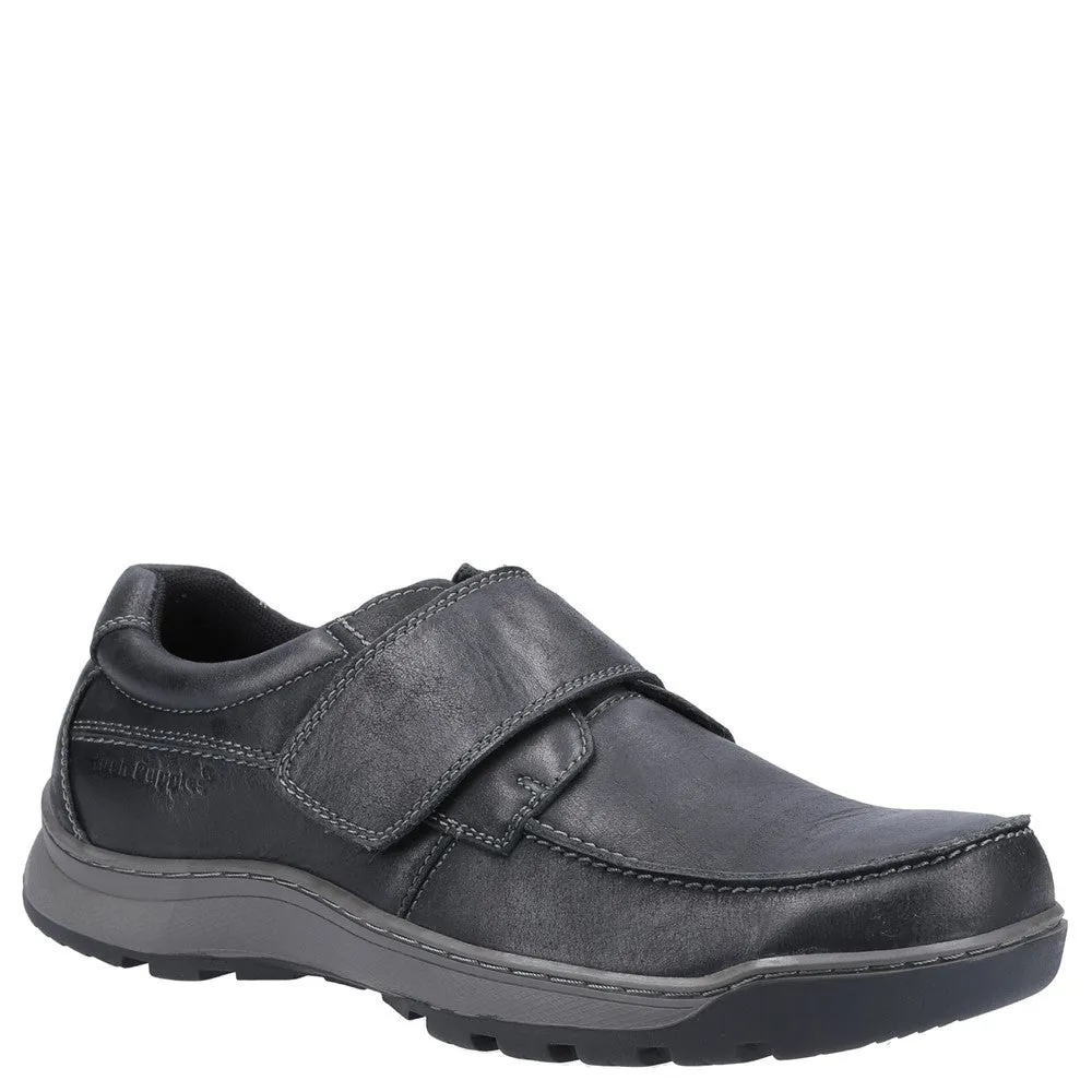 Black Casper Touch Fastening Shoes Premium Quality