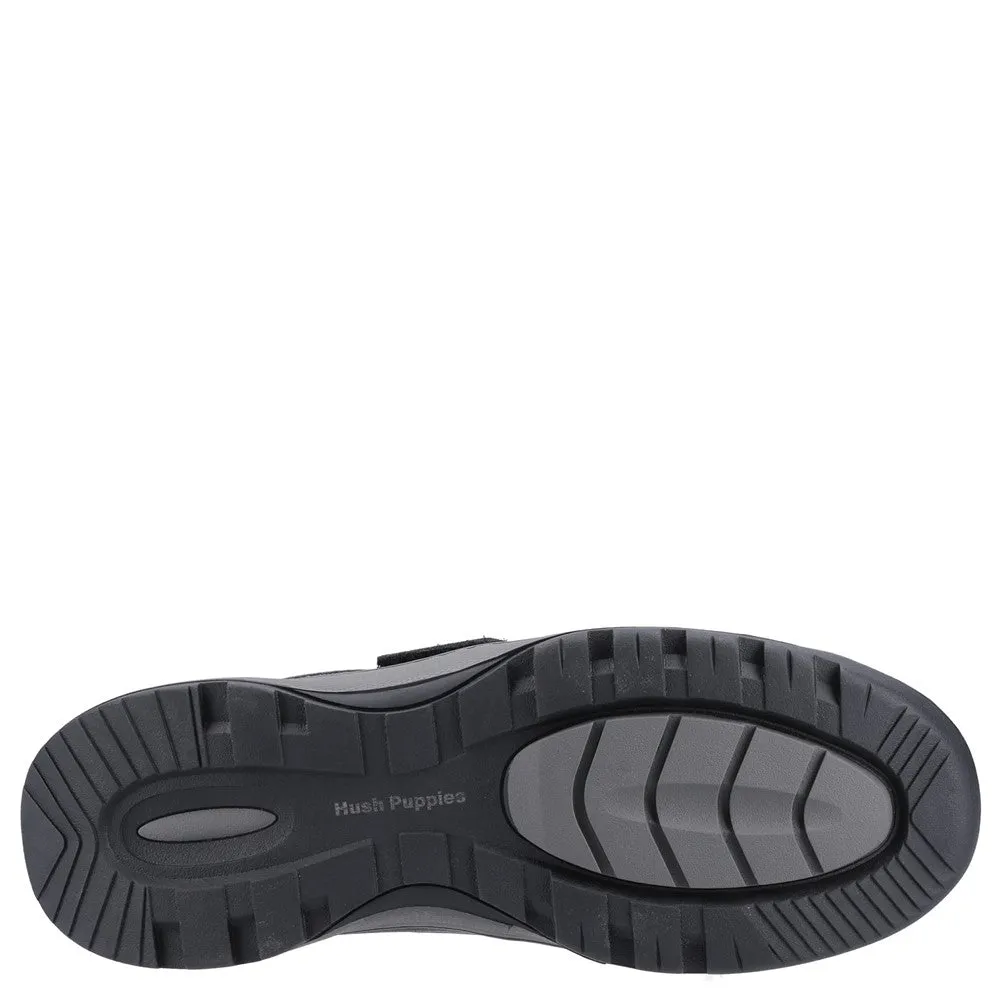 Clear Guard Foot Ease Black Casper Touch Fastening Shoes