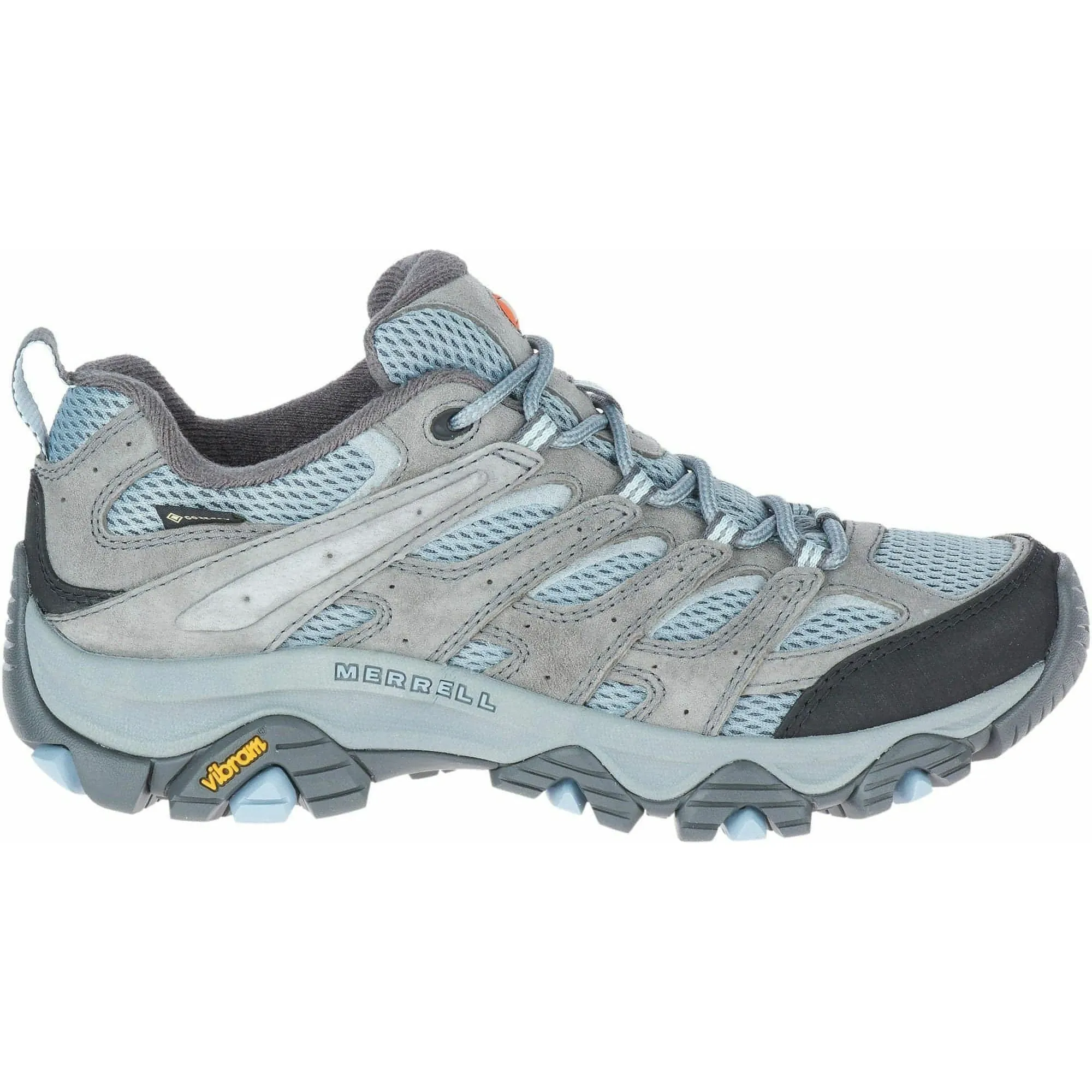 Merrell Moab 3 GORE-TEX Womens Walking Shoes - Blue Outdoor Grip Hard Surface