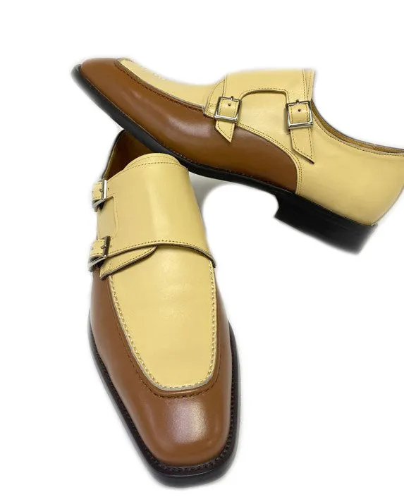 Style: 509-45T-Tan/Bone Guest Look Monk Strap