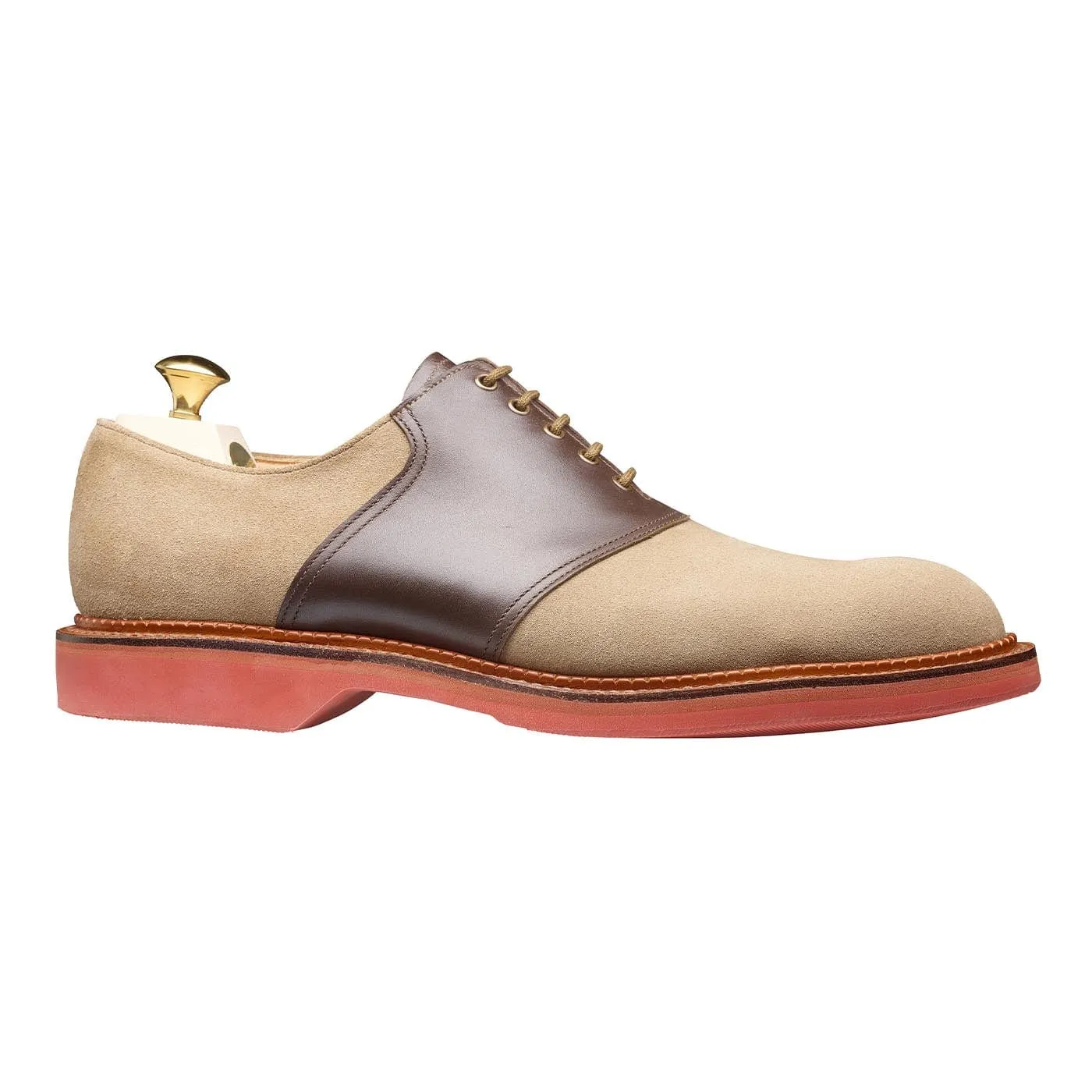 Versatile Wear Stylish Loafers Penn Khaki Suede & Dark Brown Wax Calf