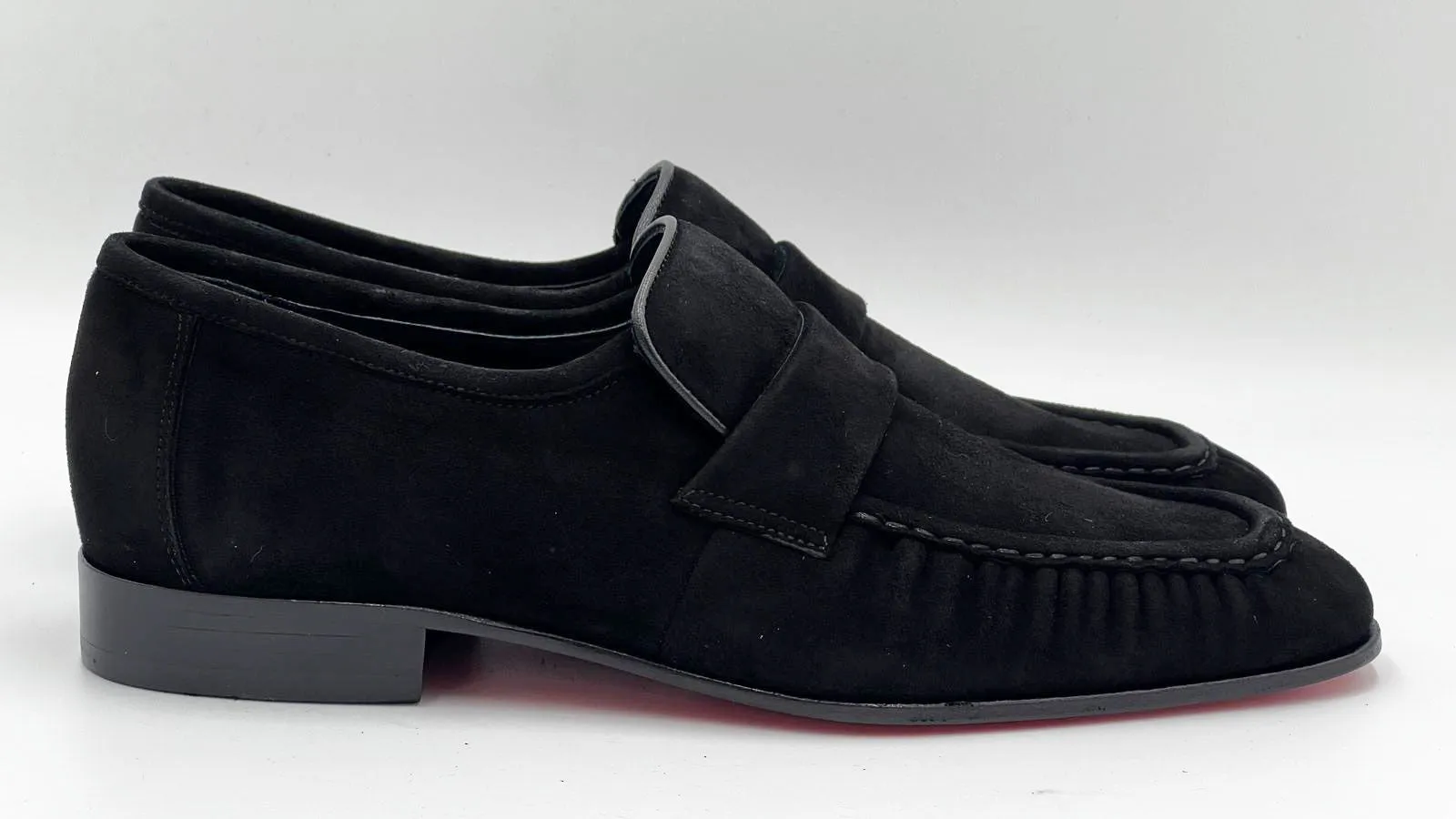 Style: 24144-Black Suede Formal Mode Soft Lining