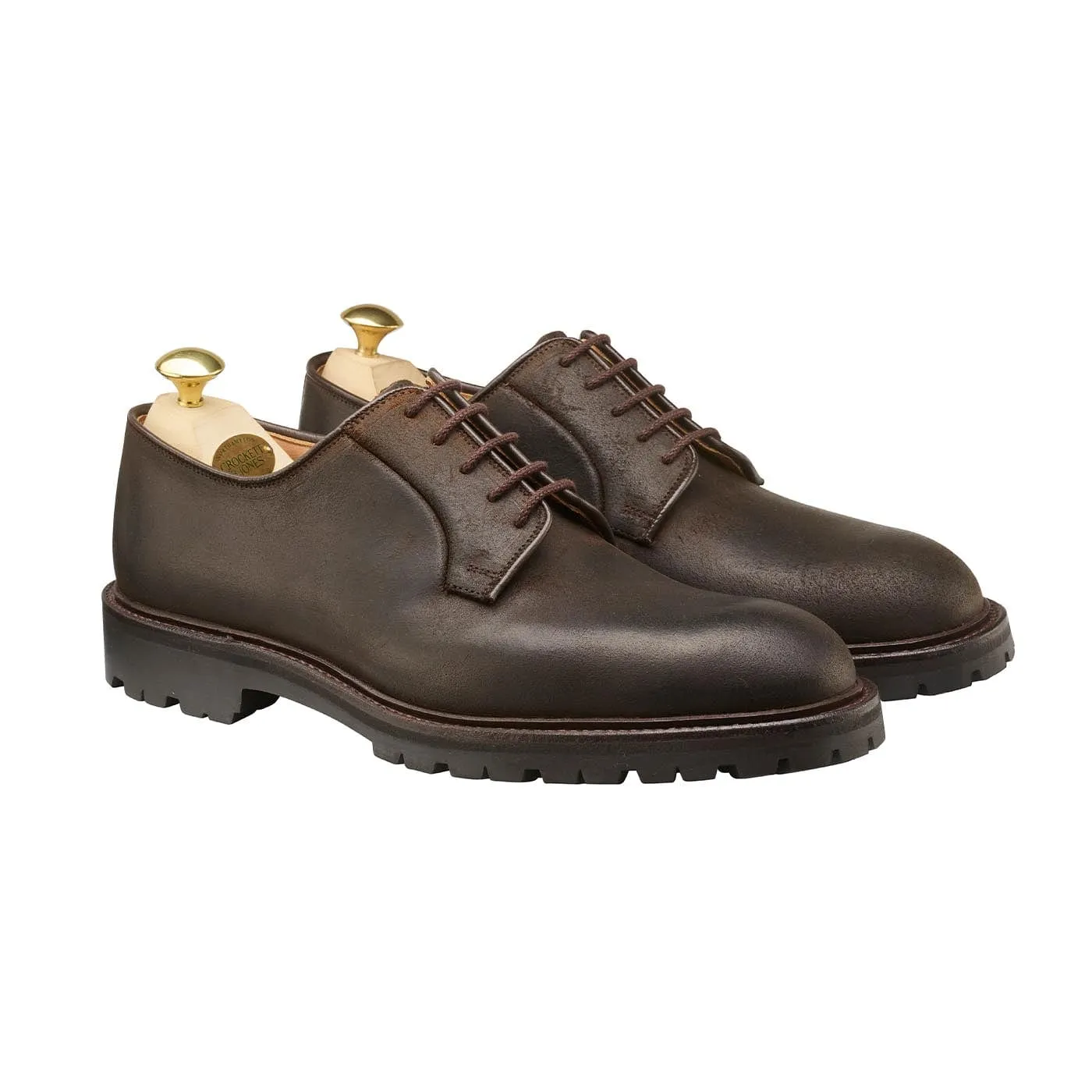 Lined Comfort Lanark 3 Dark Brown Rough-Out Suede