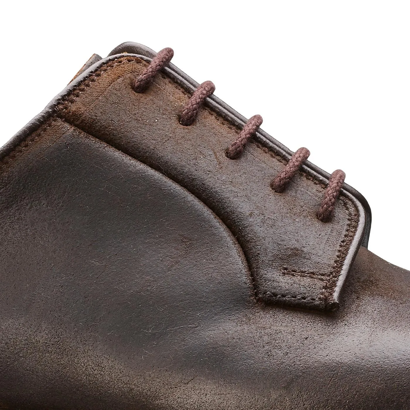 Leather Finish Perfect Comfort Lanark 3 Dark Brown Rough-Out Suede