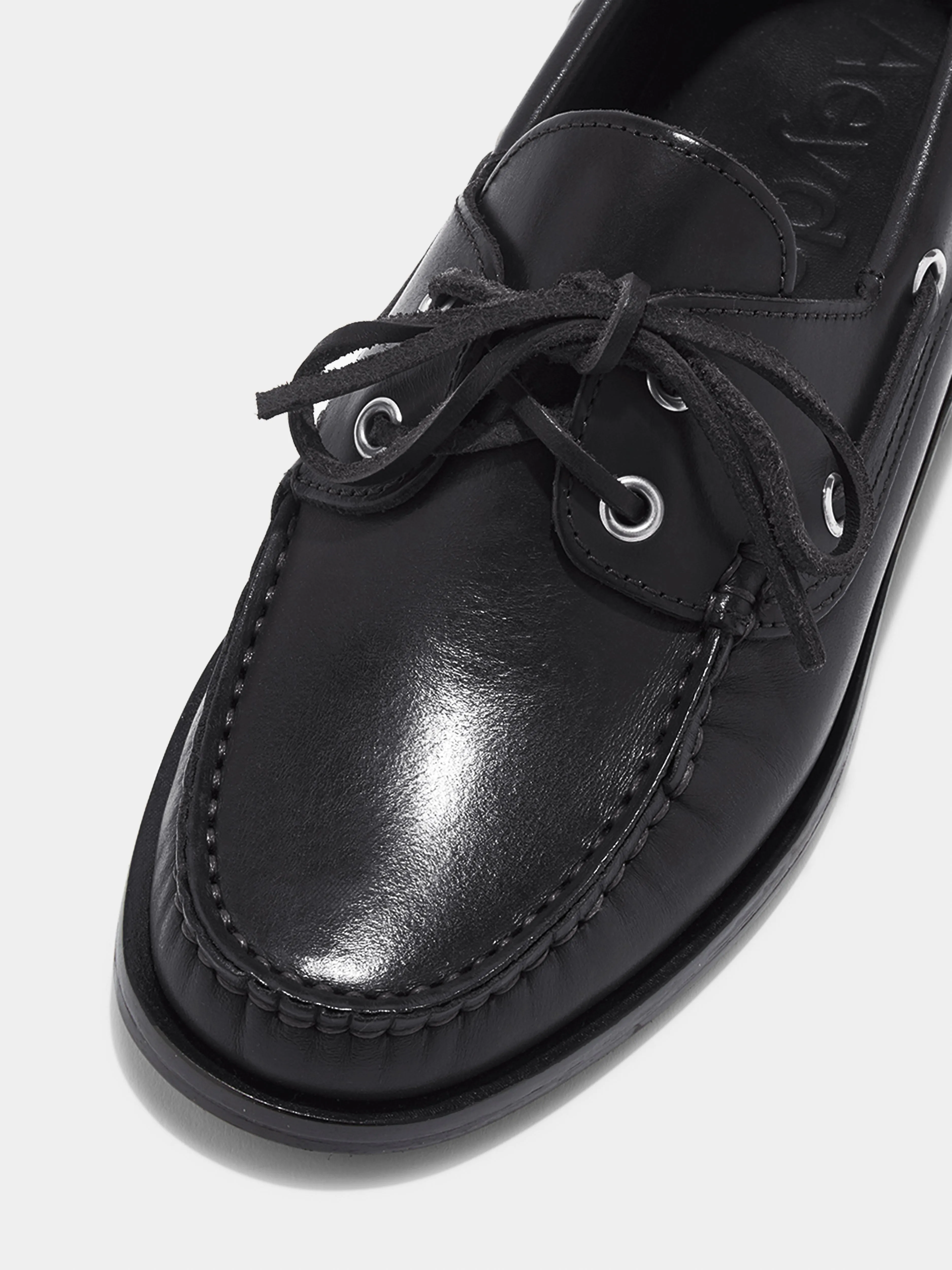 Supportive Fit Harris Leather Moccasin Flats