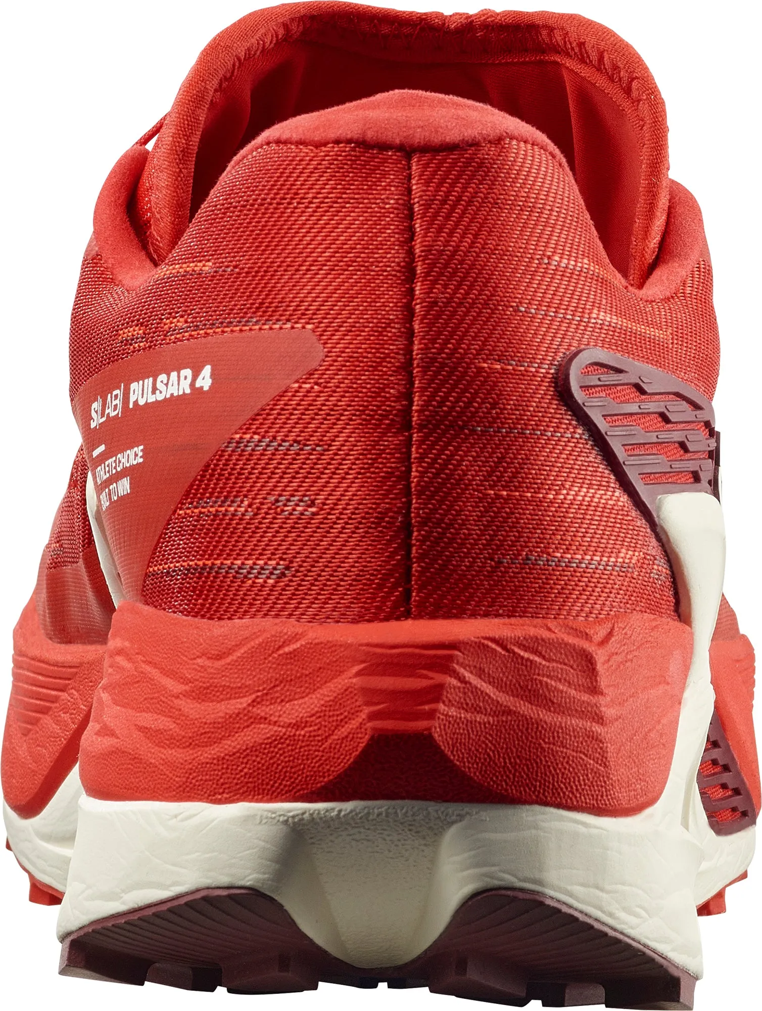 Salomon S/Lab Pulsar 4 Mens Trail Running Shoes - Red Elastic Material Breath Flow