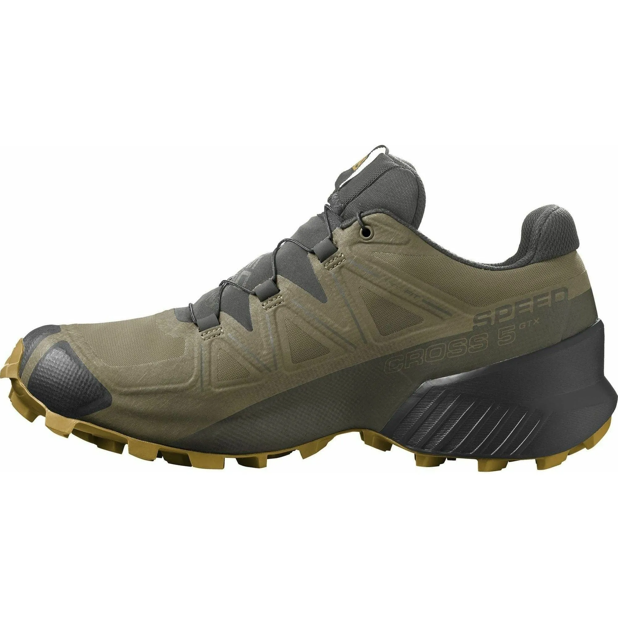 Salomon Speedcross 5 GORE-TEX Mens Trail Running Shoes - Green Comfort fit prevents hotspots during intense motion