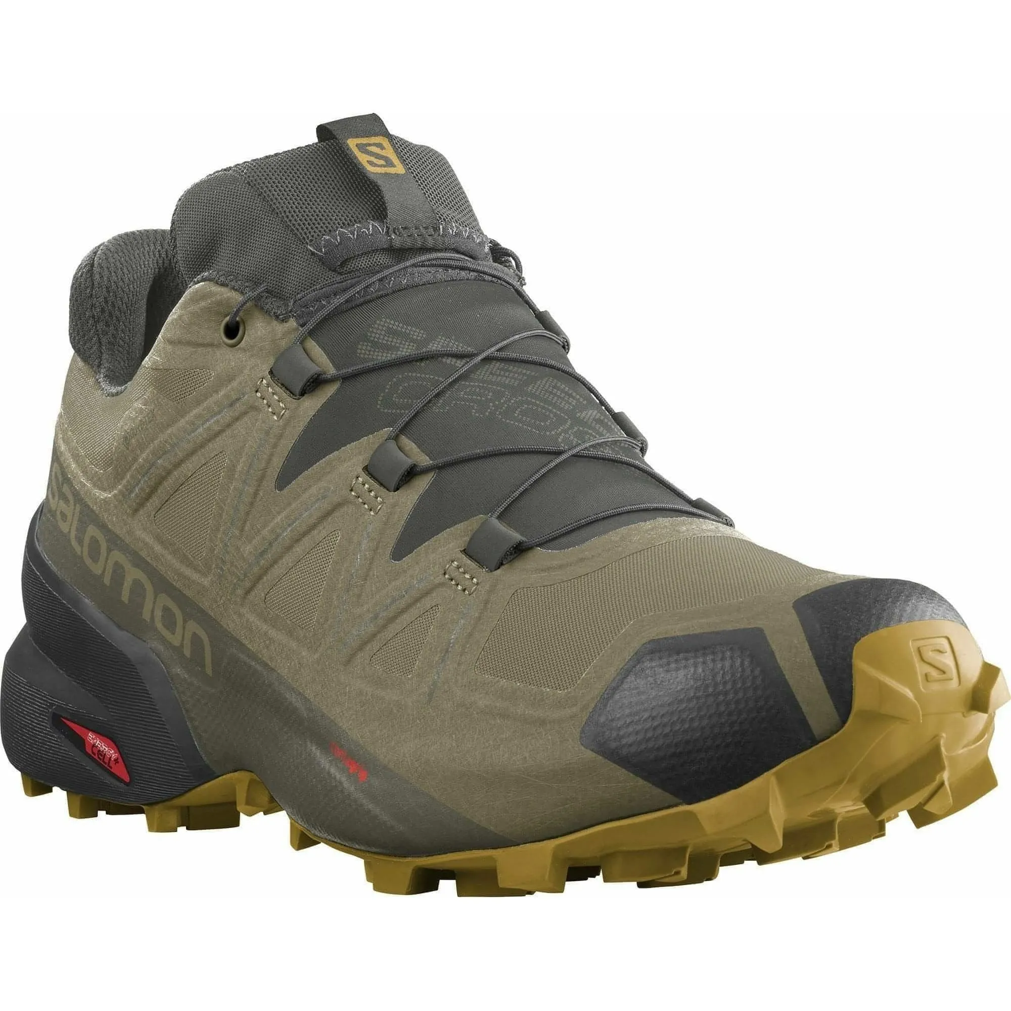 Speed Enhancement Elegant Salomon Speedcross 5 GORE-TEX Mens Trail Running Shoes - Green