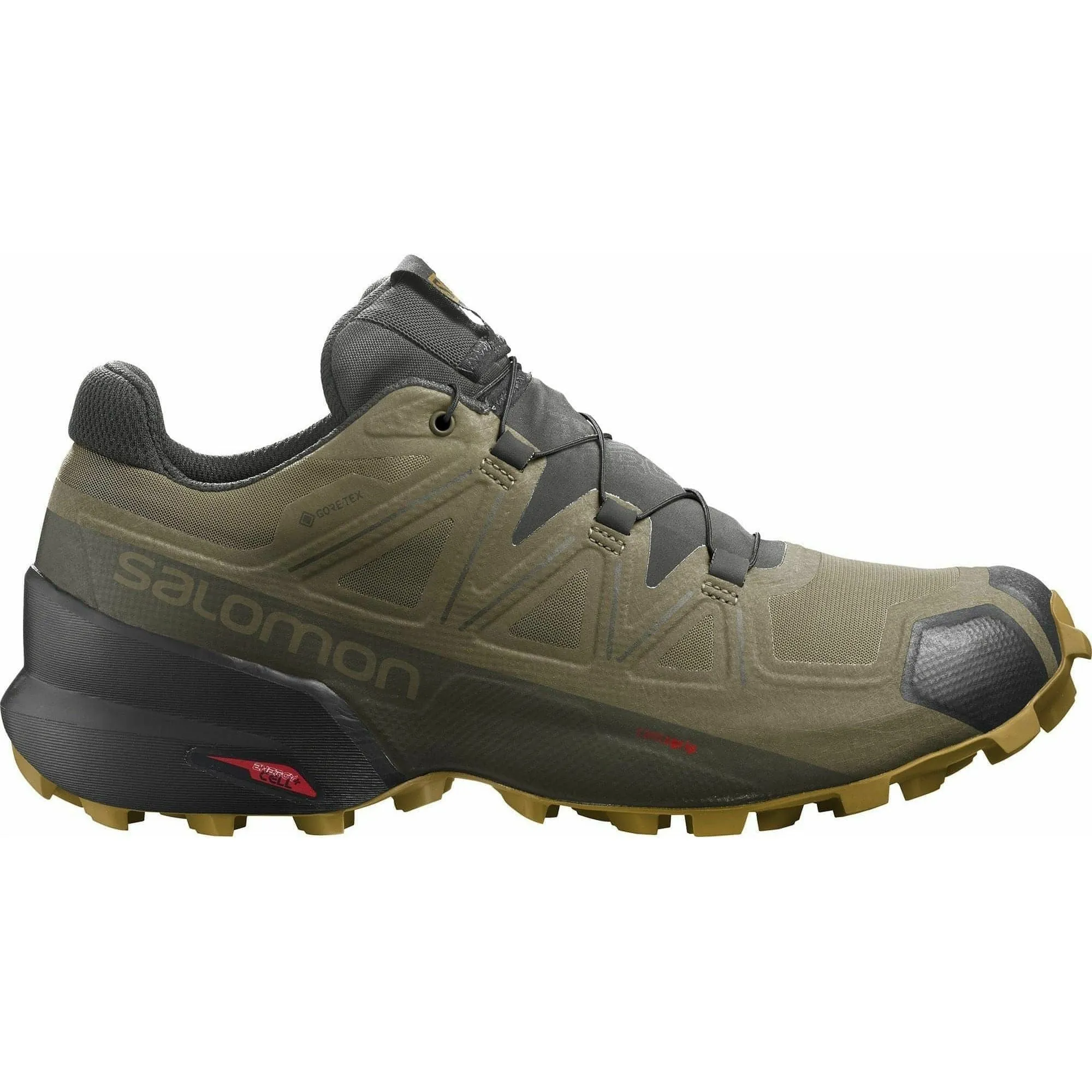 Motion Sync Salomon Speedcross 5 GORE-TEX Mens Trail Running Shoes - Green