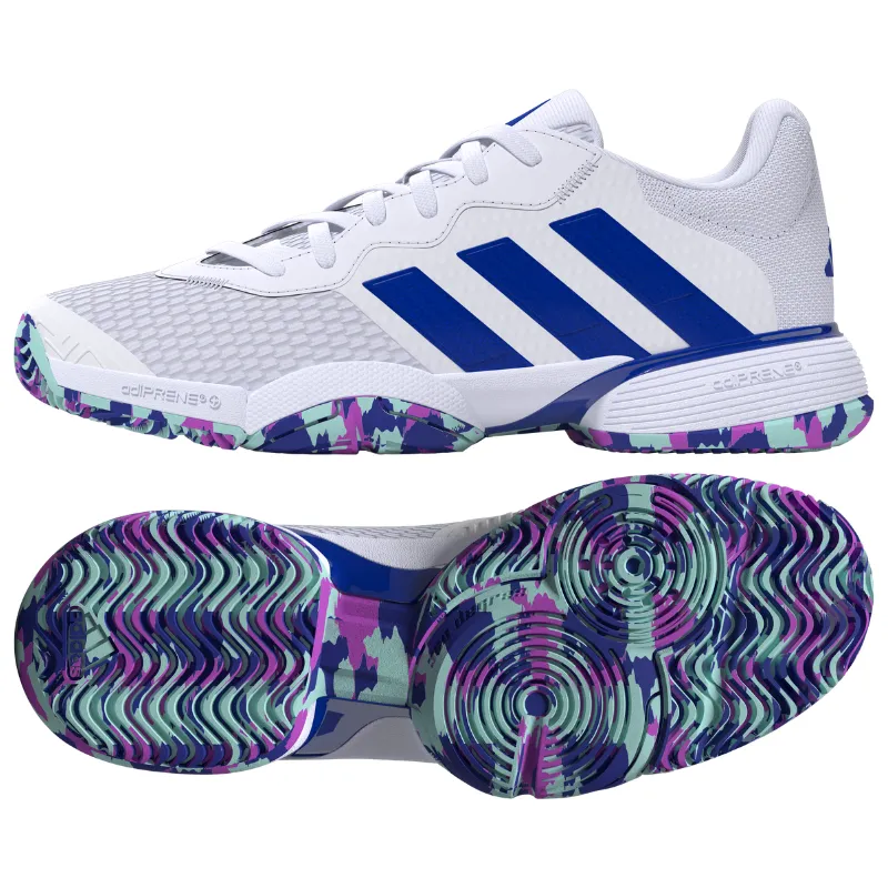 Adidas Performance Barricade Junior Tennis Shoes - FTWWHT/LUCBLU/SEFLAQ Comfortable Walking