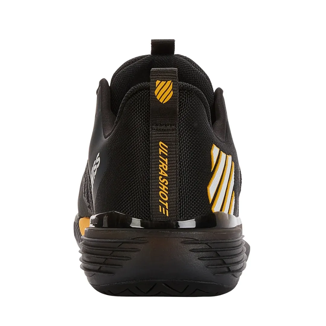 K Swiss Ultrashot 3 Men Tennis Shoes - Moonless Night/Amber Yellow Gym goers streamlined look