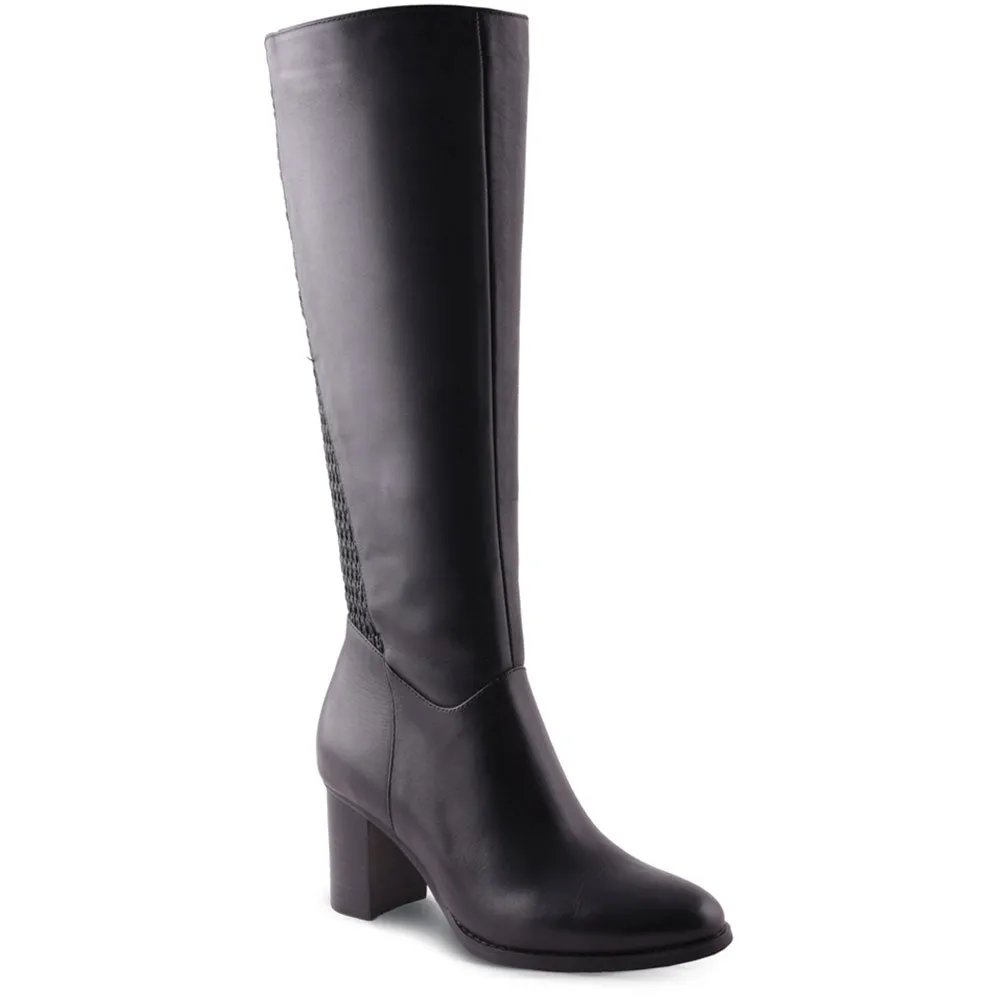 AquaDiva Tessa Waterproof Boot Black (Women's) Heavy Duty