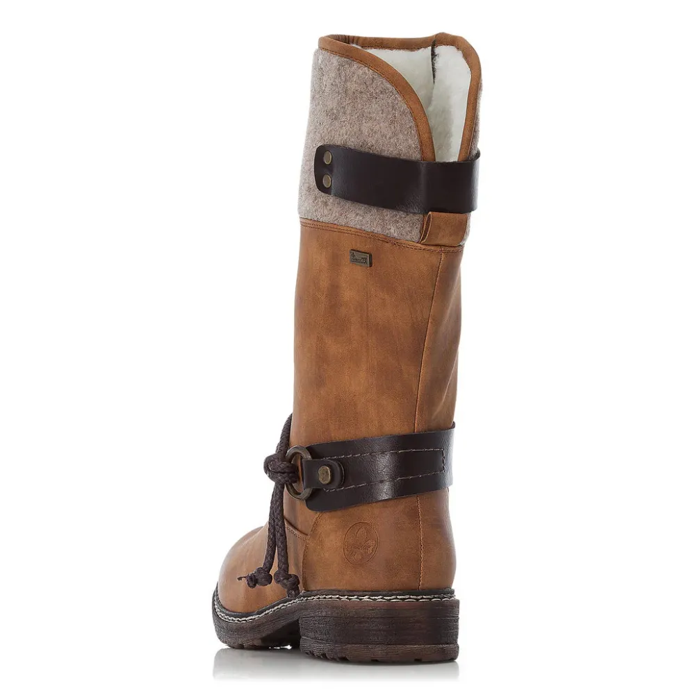 Adventure Ready Rieker Dominika 74 Noce/Kastanie/Wood High Boot (Women's)