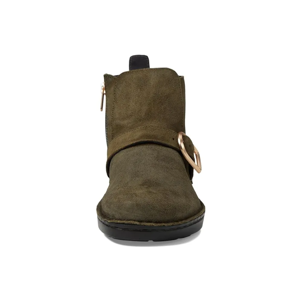 Chill Guard Naot Kolmer Olive Suede Ankle Boot (Women's)
