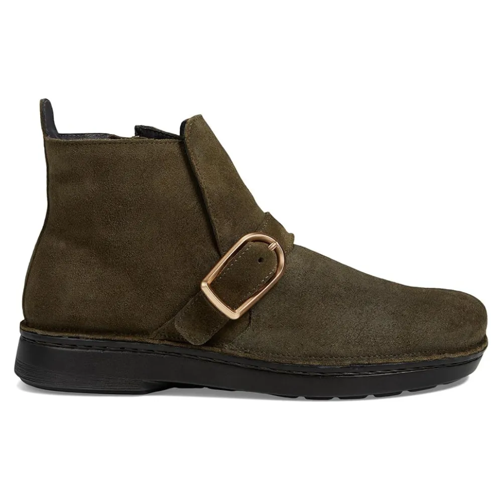 Naot Kolmer Olive Suede Ankle Boot (Women's) mountain gear All-Weather Wear