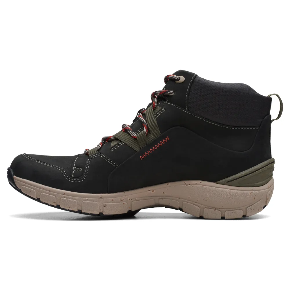 Winter Activity Gear Comfort Footwear Clarks Wave Summit AP Black Combi Boot (Women's)