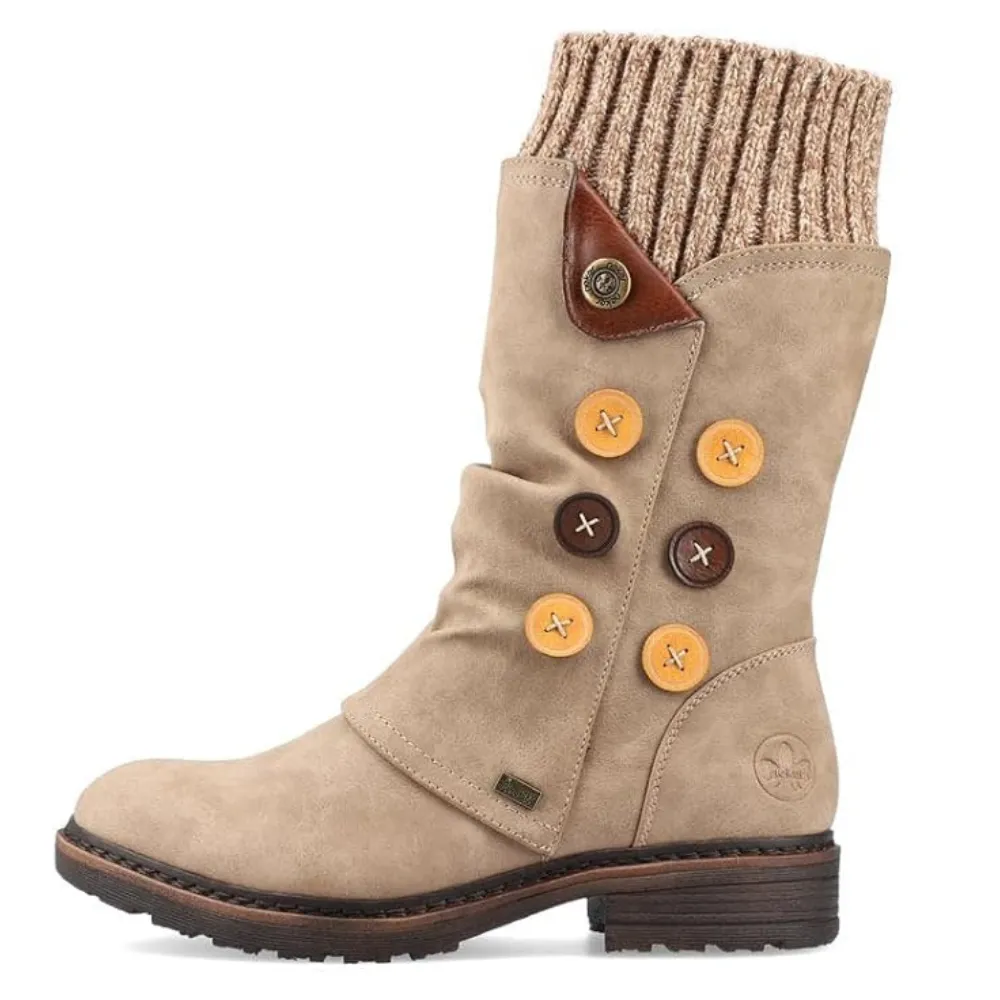 Rieker Dominika 81 Fango/Ocker/Brown/Hellbraun Boot (Women's) Snow Tread