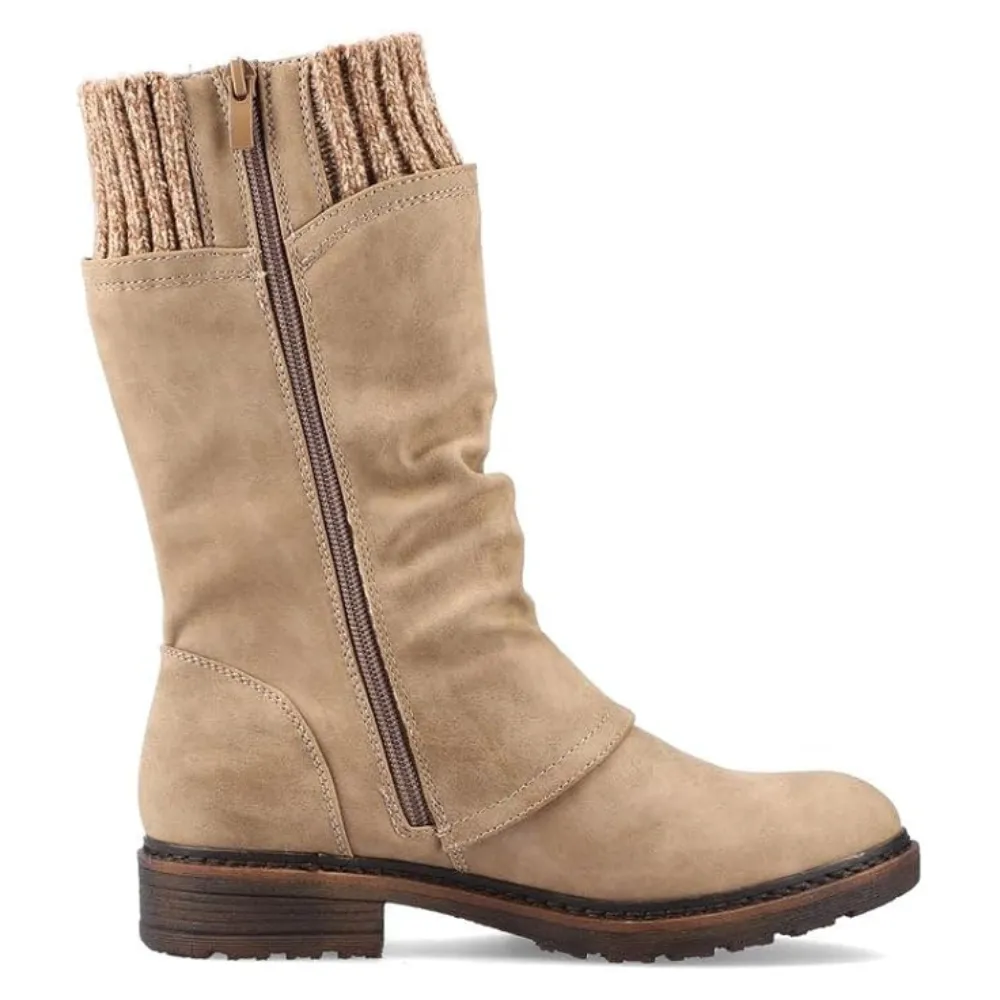 Rieker Dominika 81 Fango/Ocker/Brown/Hellbraun Boot (Women's) Windproof Style