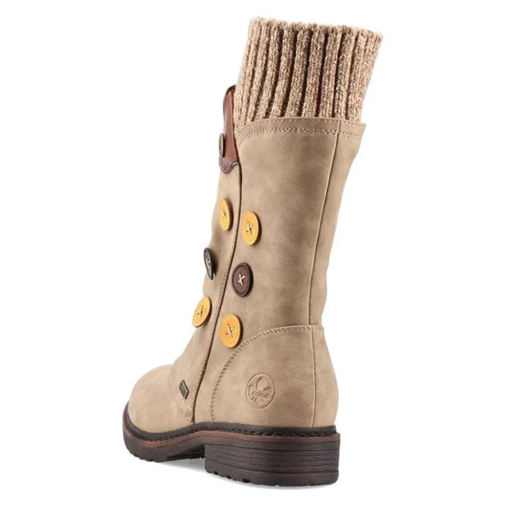 Rieker Dominika 81 Fango/Ocker/Brown/Hellbraun Boot (Women's) Storm Ready Heavy Snow Boots
