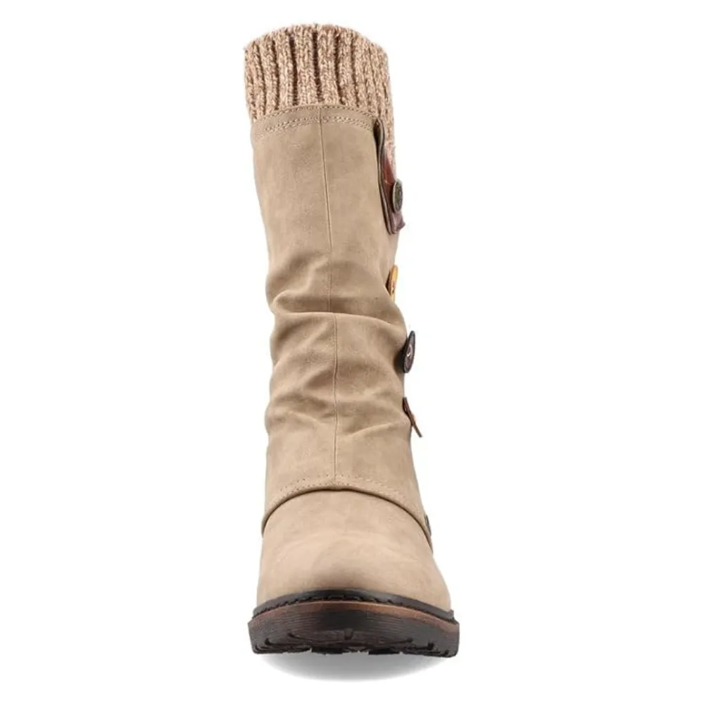 Rieker Dominika 81 Fango/Ocker/Brown/Hellbraun Boot (Women's) Winter Activity Gear Cozy Boots