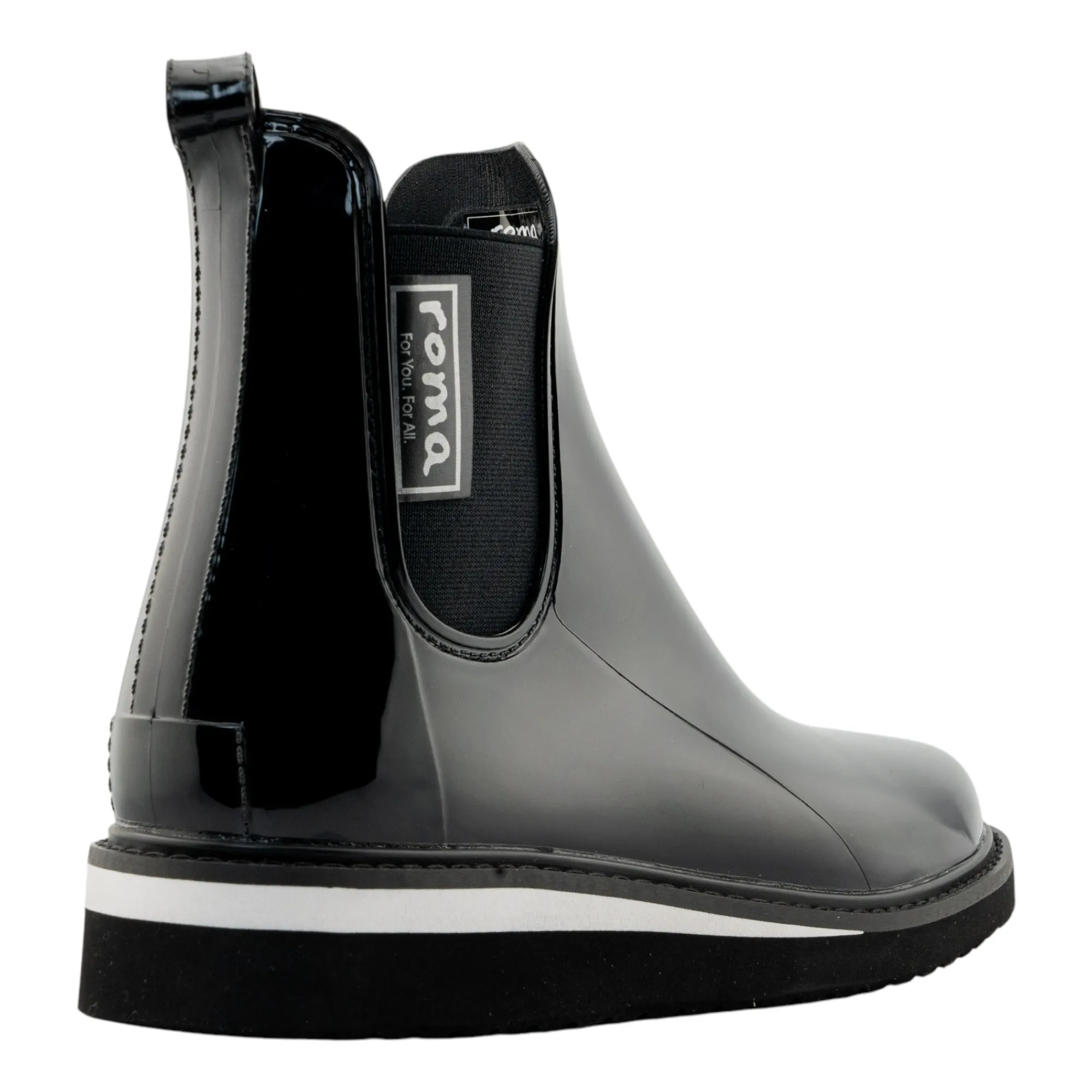 Ava Black Women's Rain Boots All Day Support Weatherproof