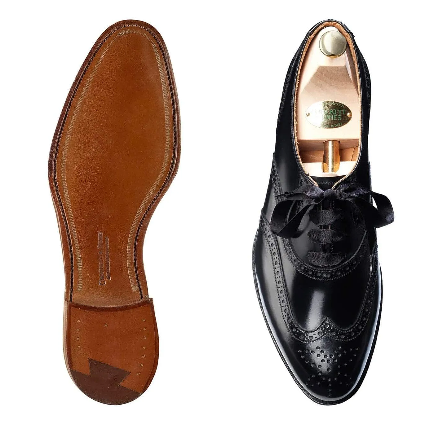 Jenny Black Boned Calf Chic Walking Shoes