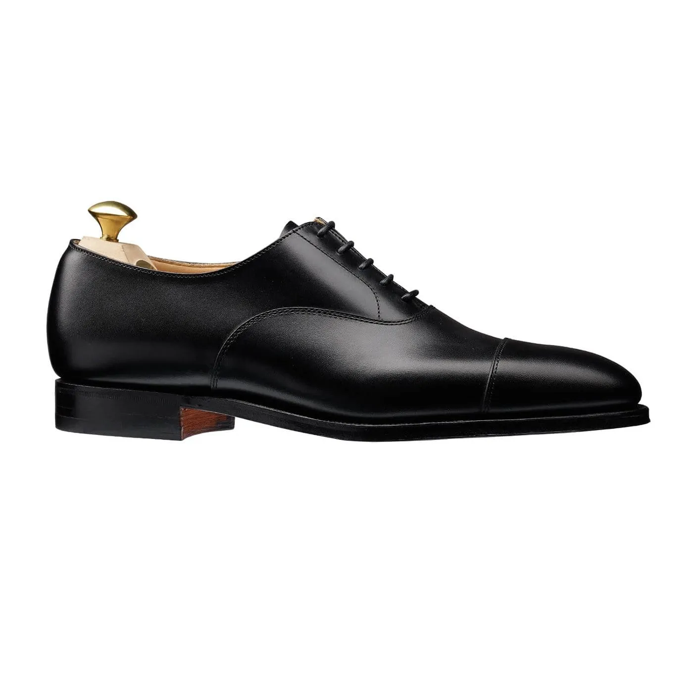 Connaught Black Calf (F Fitting) Comfortable Walk Shoes Reliable Fit